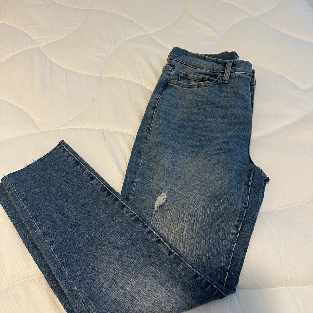 a.n.a Blue Straight Jeans with Classic Fading
